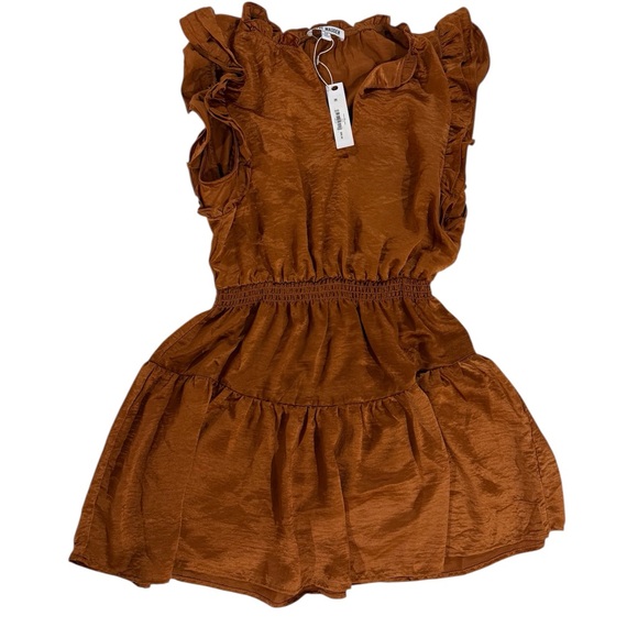 Steve Madden Rust Ruffle Mini Dress - Picture 5 of 9
